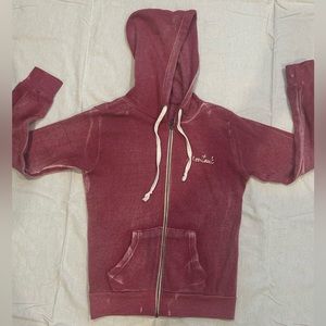 Distressed Montauk zip up hoodie